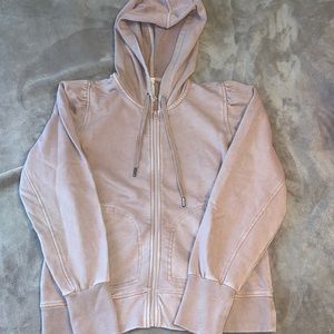 ANTHROPOLOGIE DUSTY PINK ZIP UP HOODIE BRAND NEW NEVER BEEN WORN WITH TAGS - SM